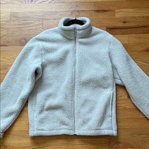 Uniqlo Cream Fleece Jacket